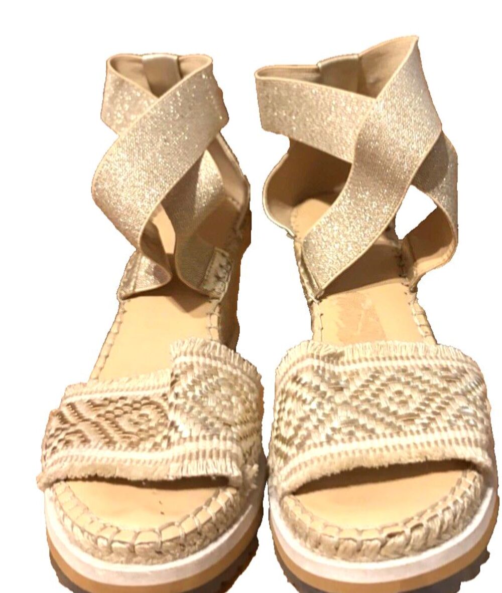 Tommy Hilfiger romantic Wedge Sandals  boho cottagecore whymsical Women 7 - Picture 2 of 9